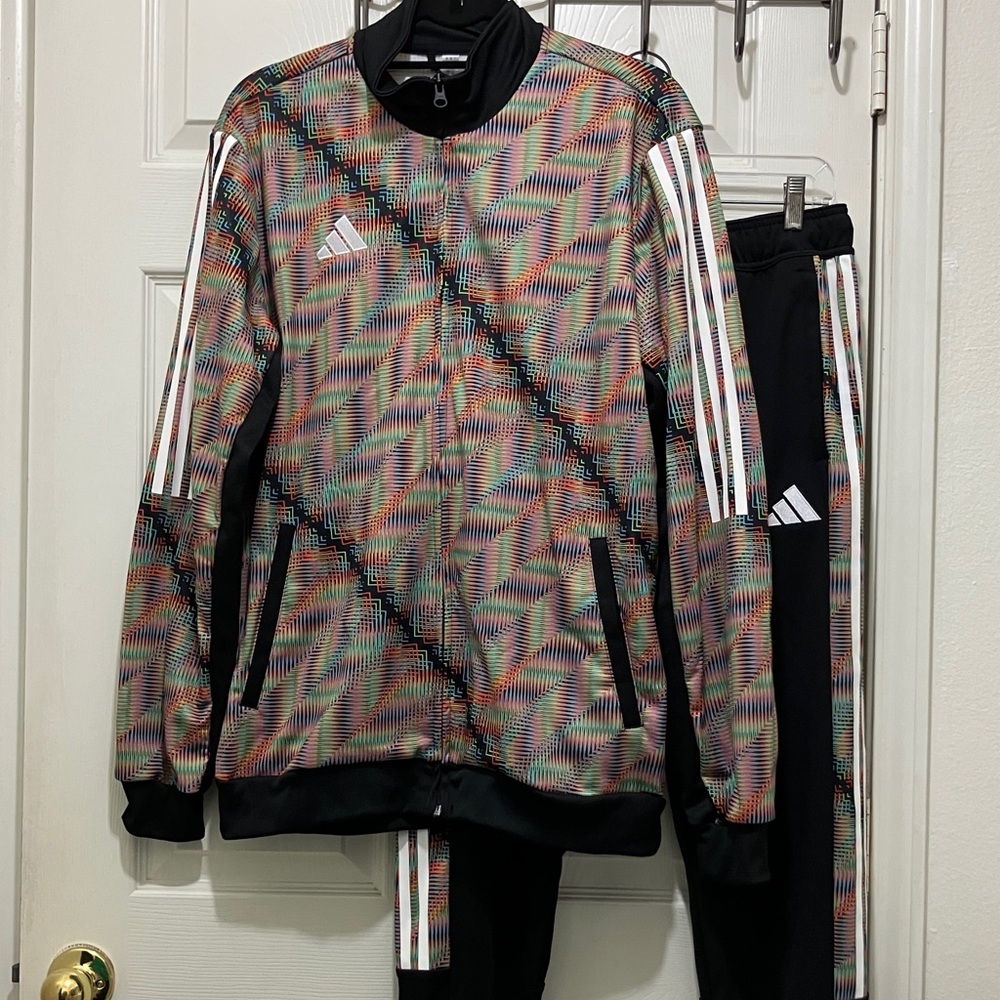 Adidas New York Red Bulls Tracksuit Sweatsuit Warmup Jogging Suit Jacket Joggers